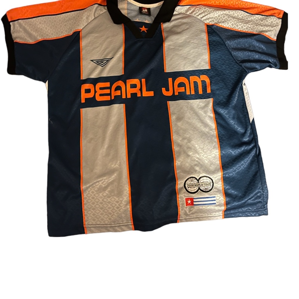-Rare/Vintage- Pearl Jam 1998 Tour Soccer Jersey